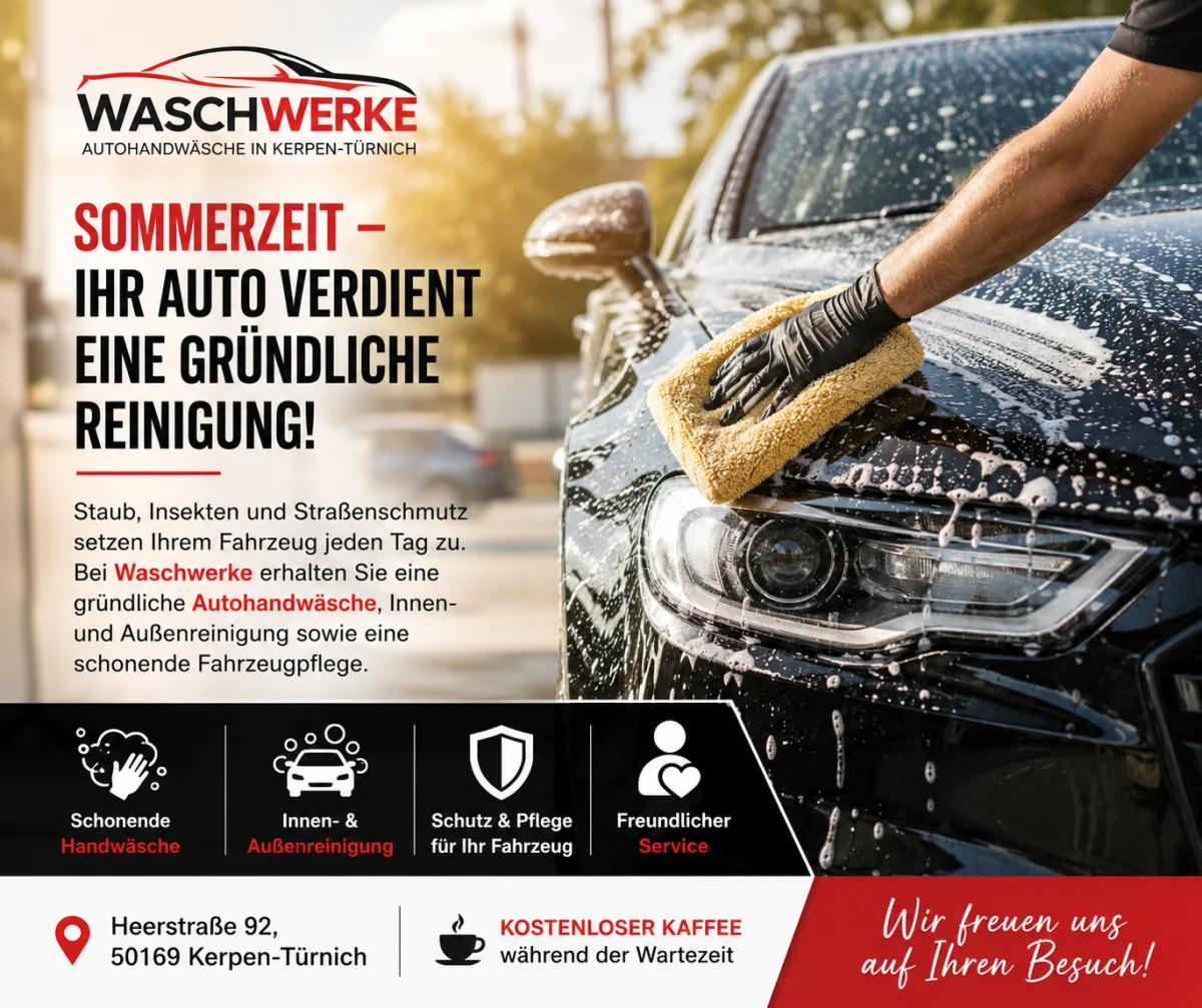 Autohandwäsche oder Waschstraße in Kerpen – Was ist die bessere Wahl?